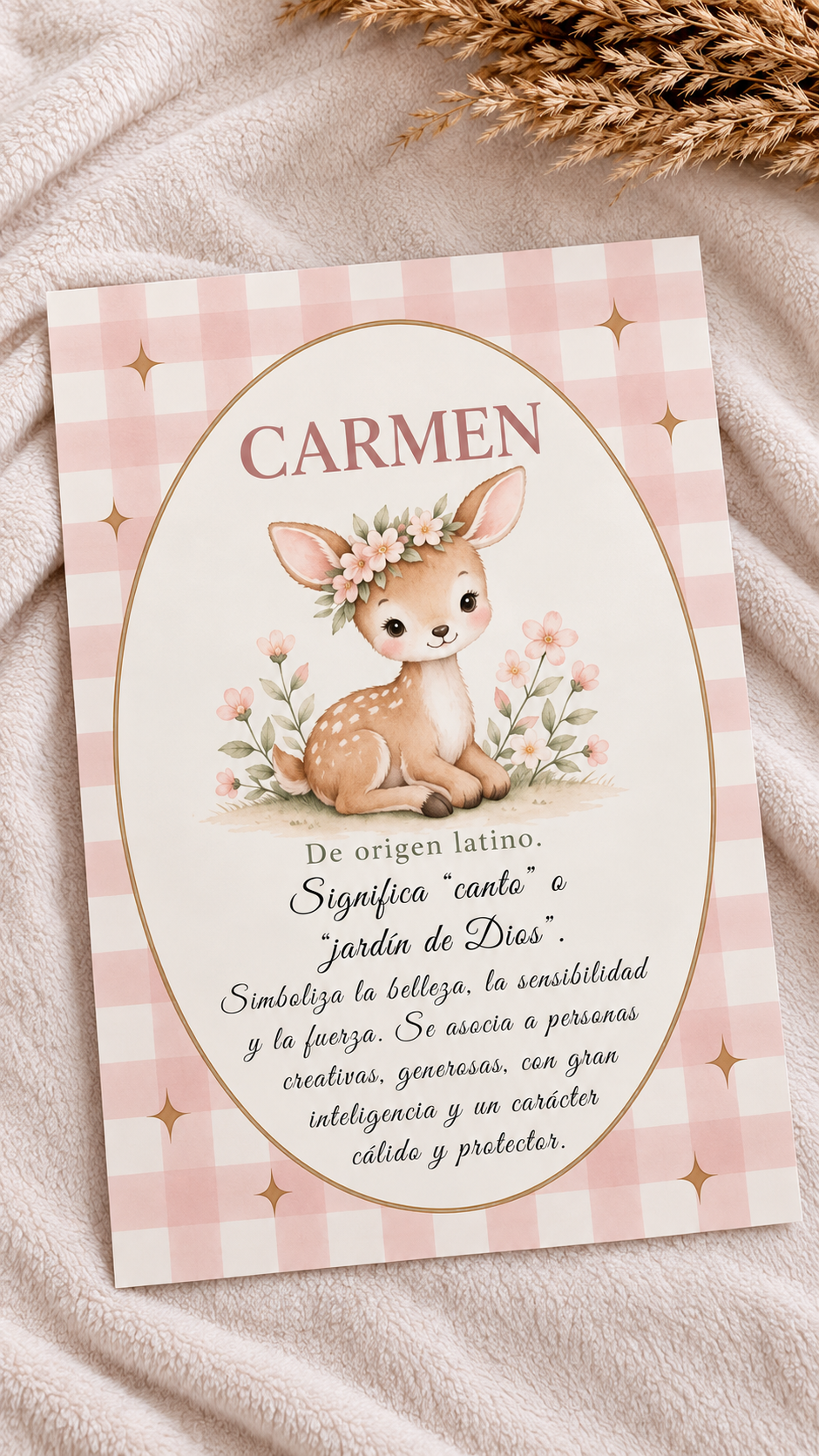 Lámina Vichy Pink - Nombre y significado
