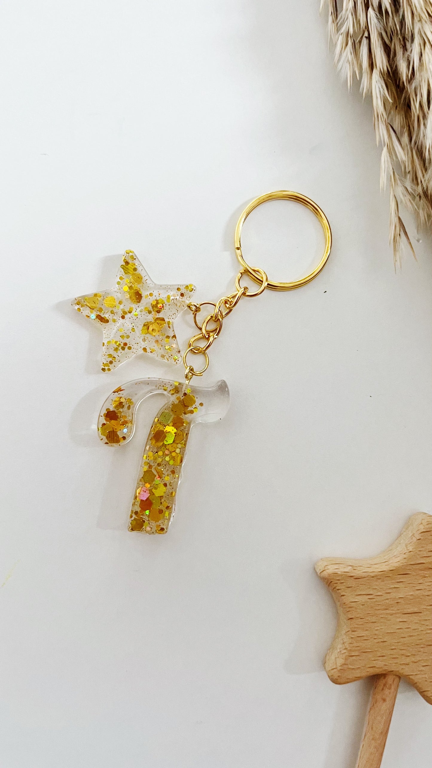 Llavero Personalizado Letra - Estrella