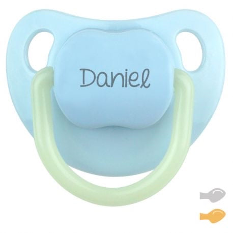 Chupete Baby Night Personalizado Azul (brilla en la oscuridad)