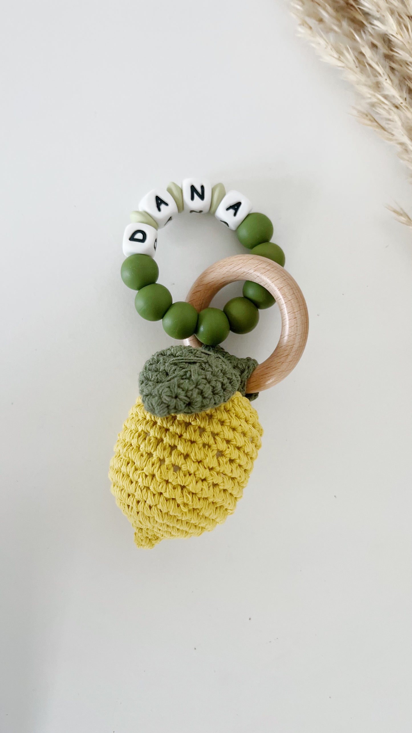 Sonajero Mordedor Personalizado Lemon
