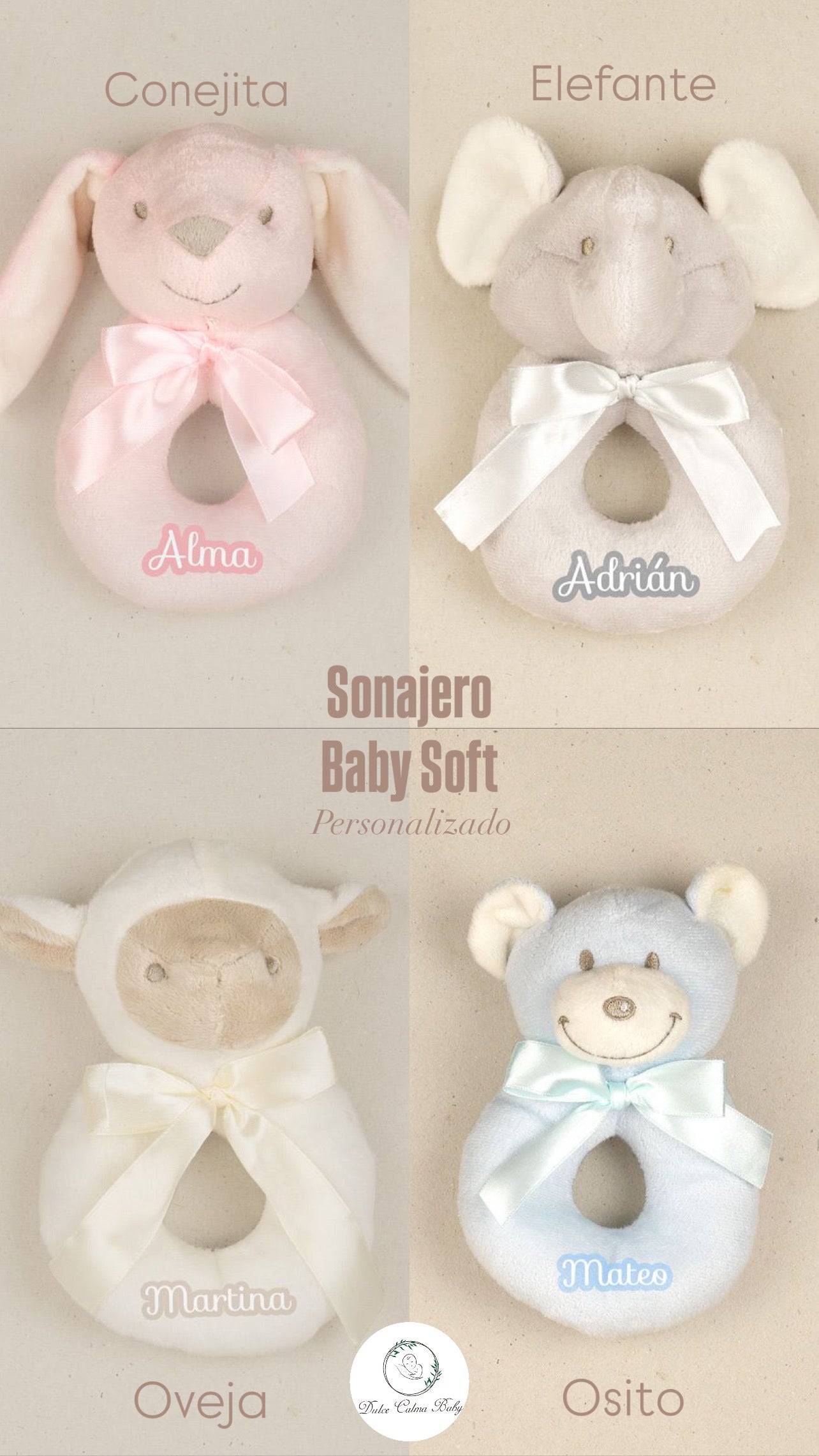 Sonajero Baby Soft Personalizado