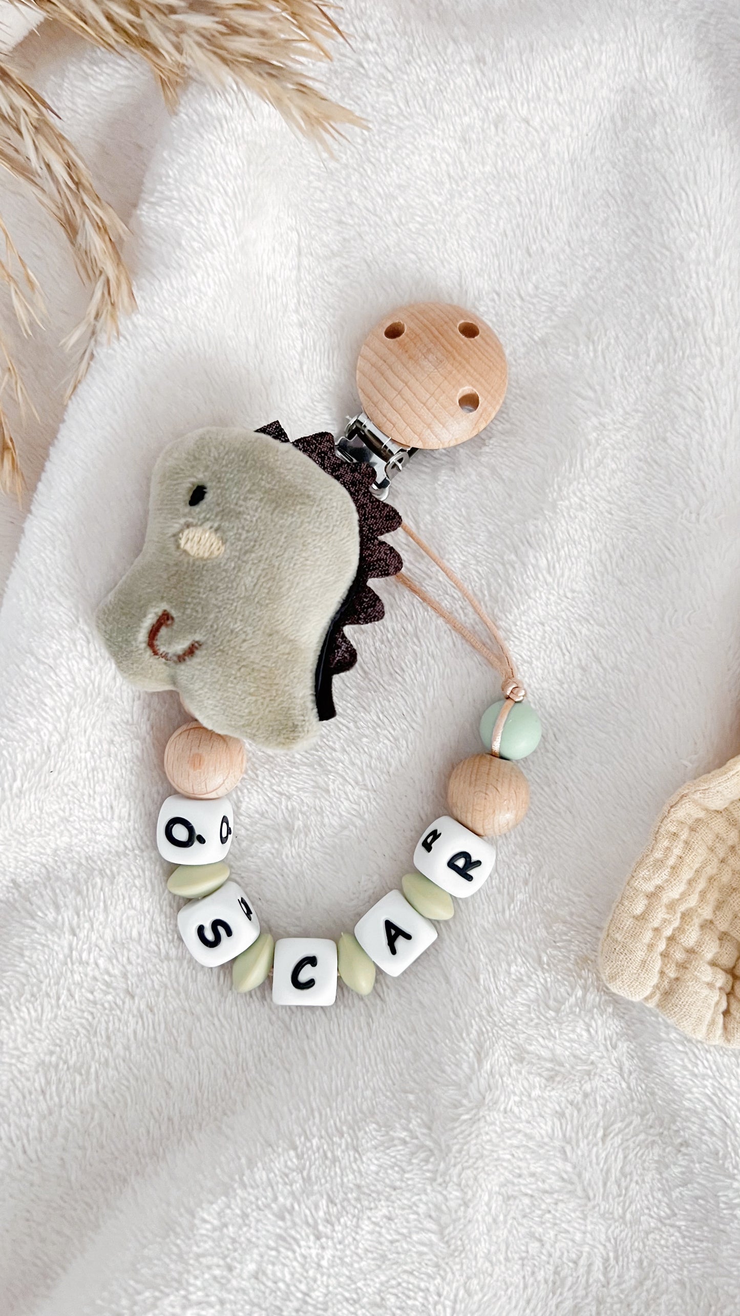 Chupetero Personalizado Fauna (modelo a elegir)