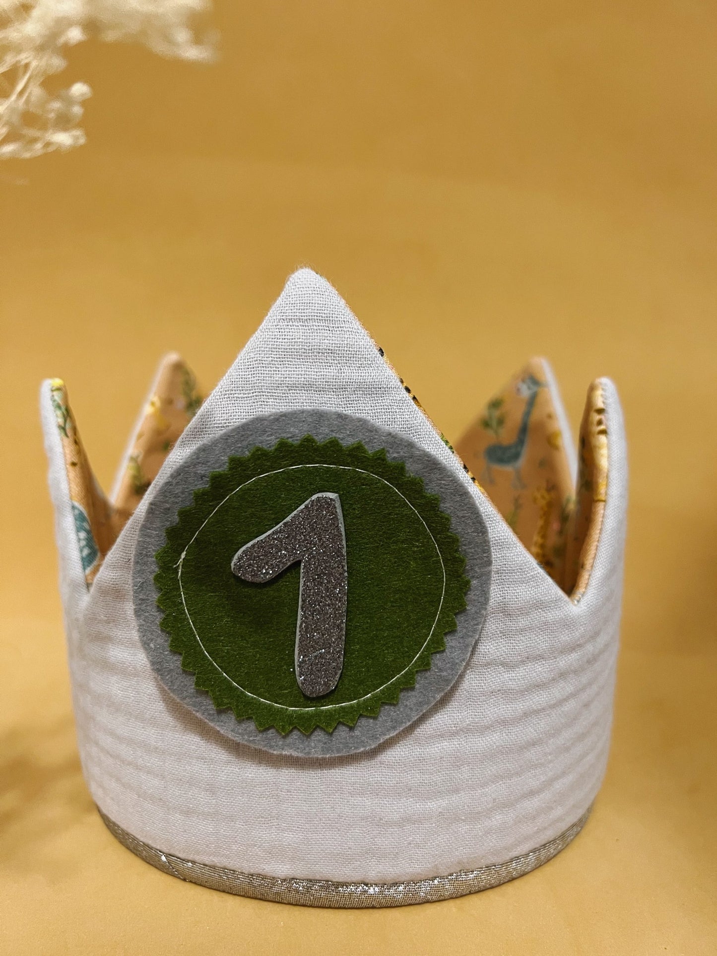 Corona de Cumple JIRAFAS (1, 2 y 3 años)