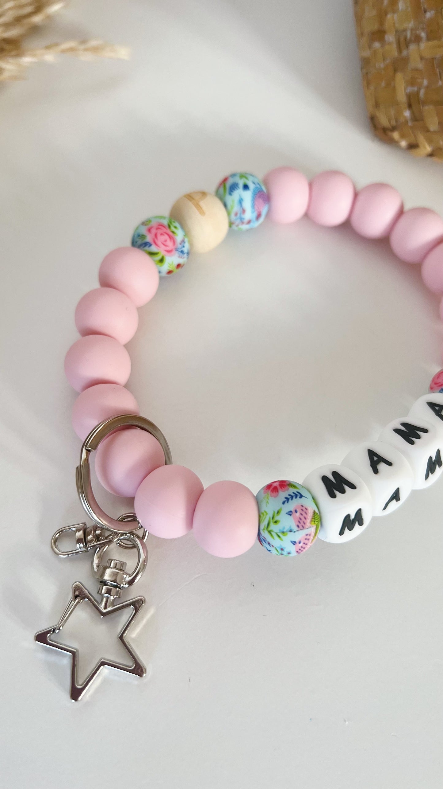 Pulsera Llavero Mamá
- Floral