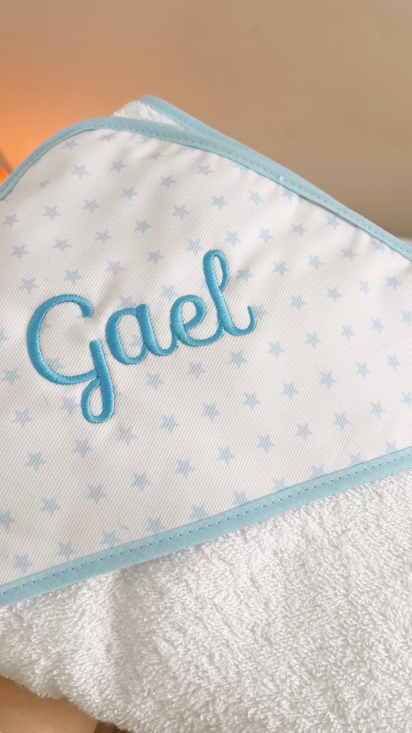Capa de baño Personalizada - Nombre bordado (varios modelos)