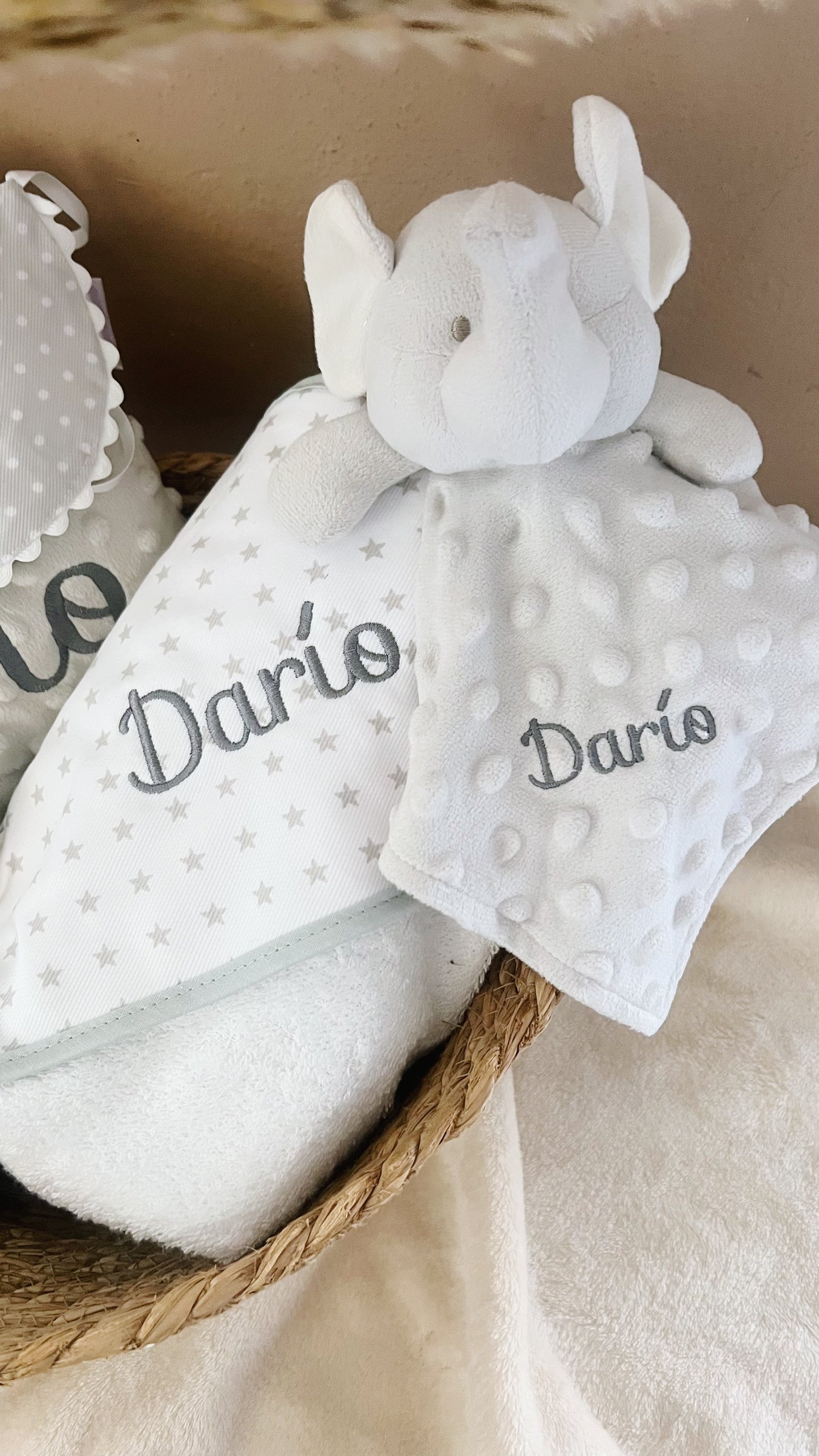 Canastilla Primeros Meses Gris