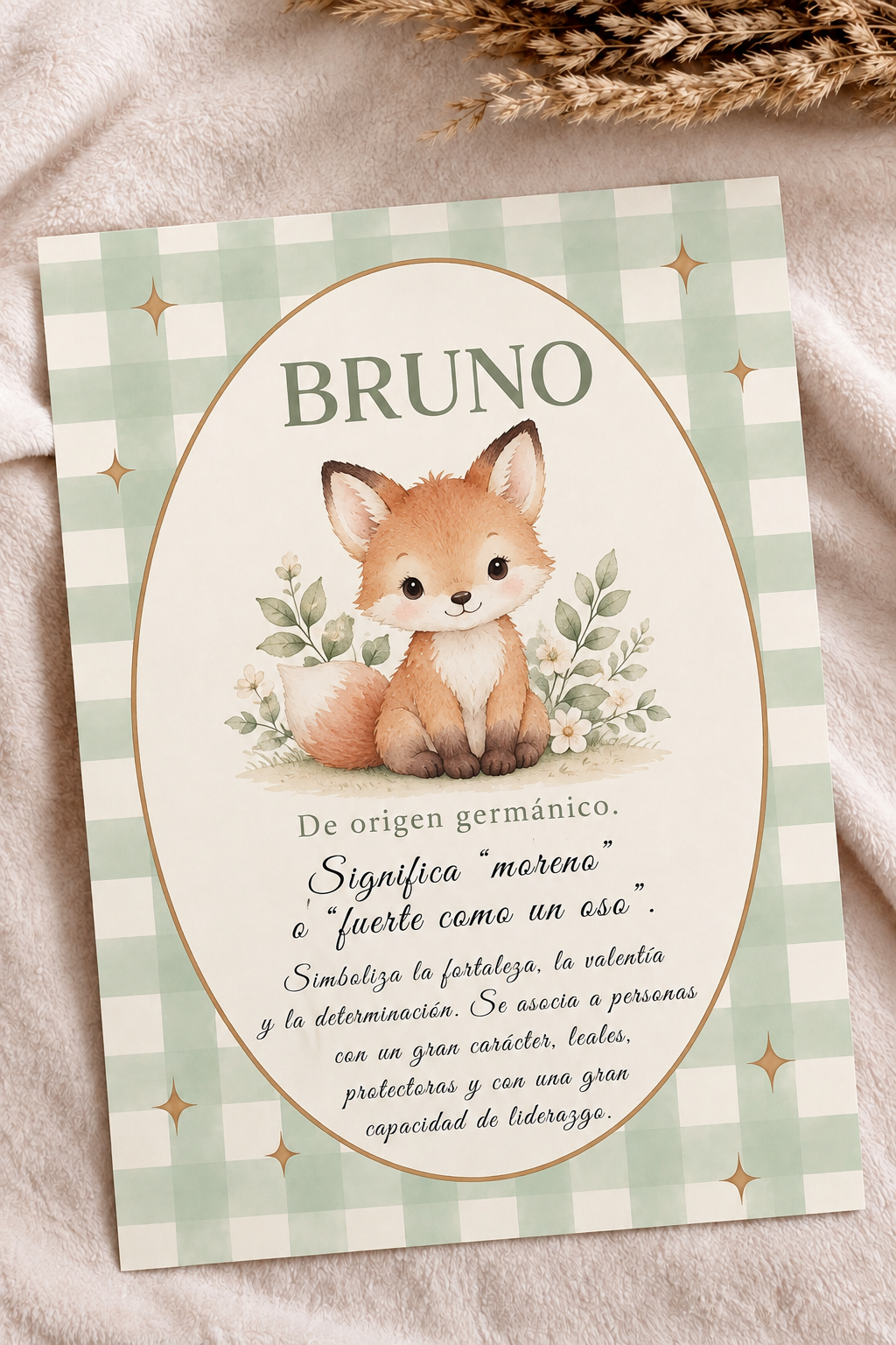 Lámina Vichy Foxy - Nombre y significado