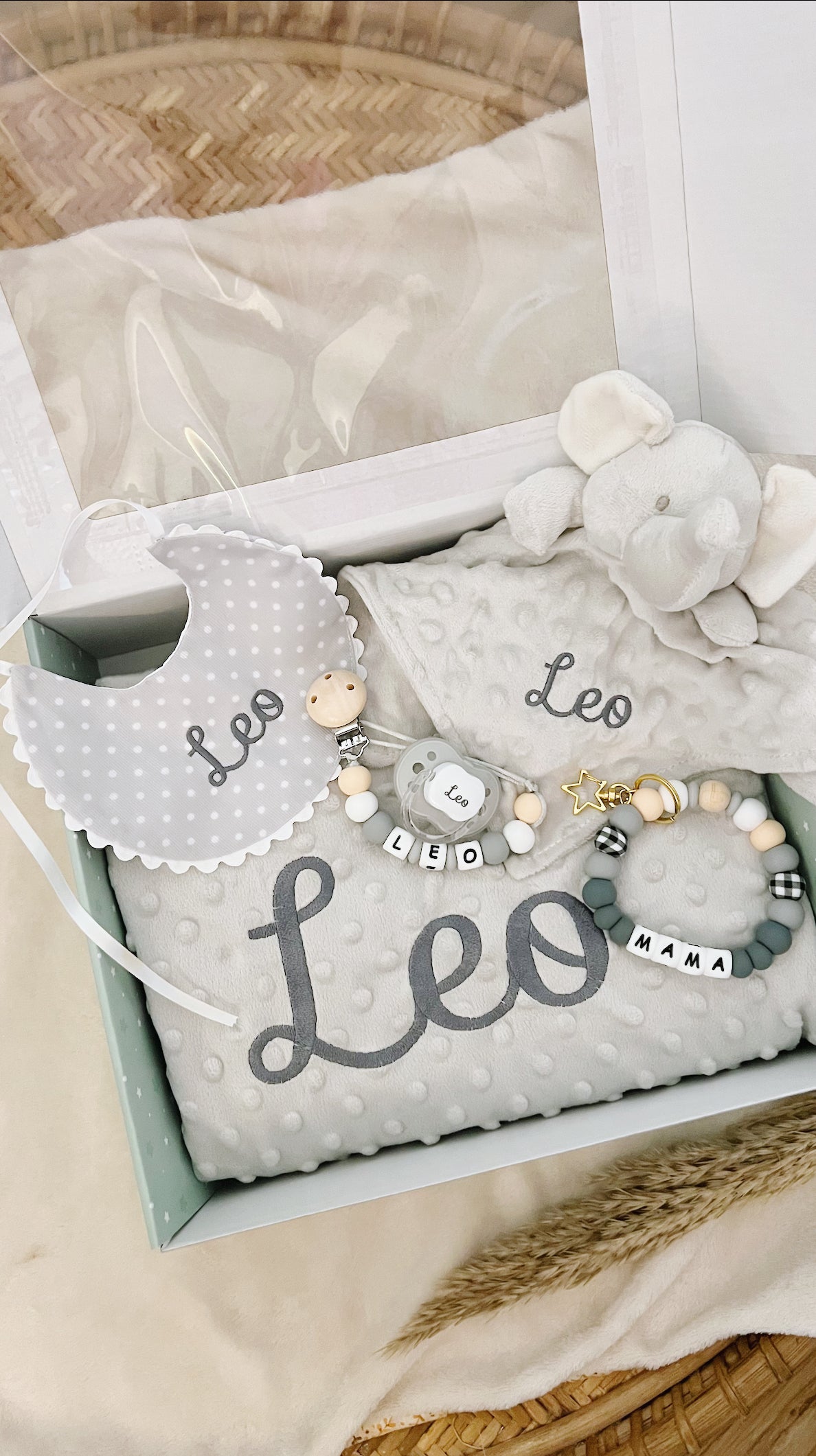 Cajita Premium Baby&Mum Gris