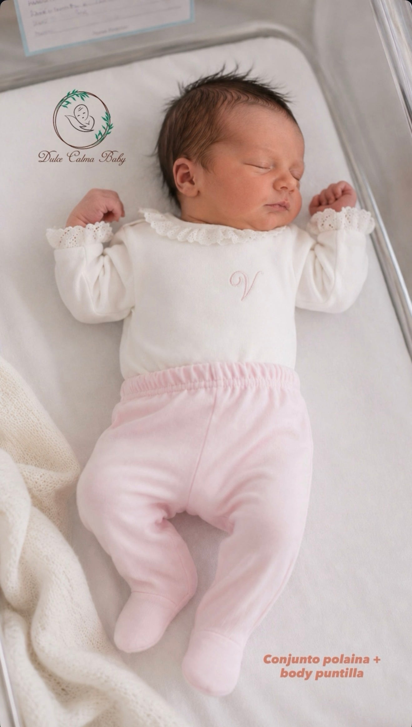 Primera Puesta Body Puntilla y Polaina