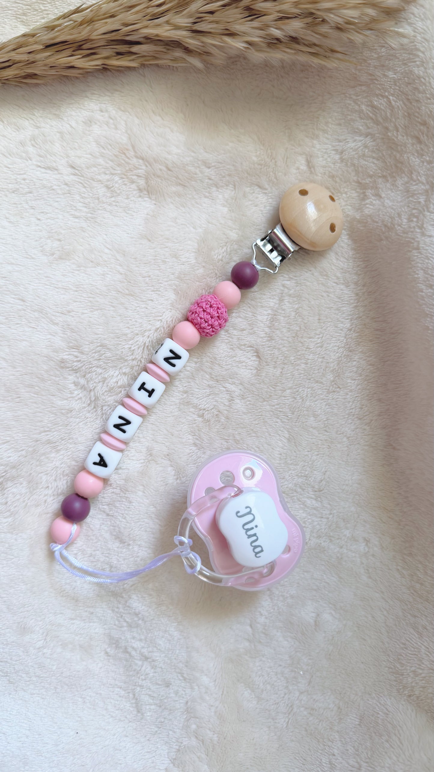 Chupetero Pinky con Chupete Personalizado