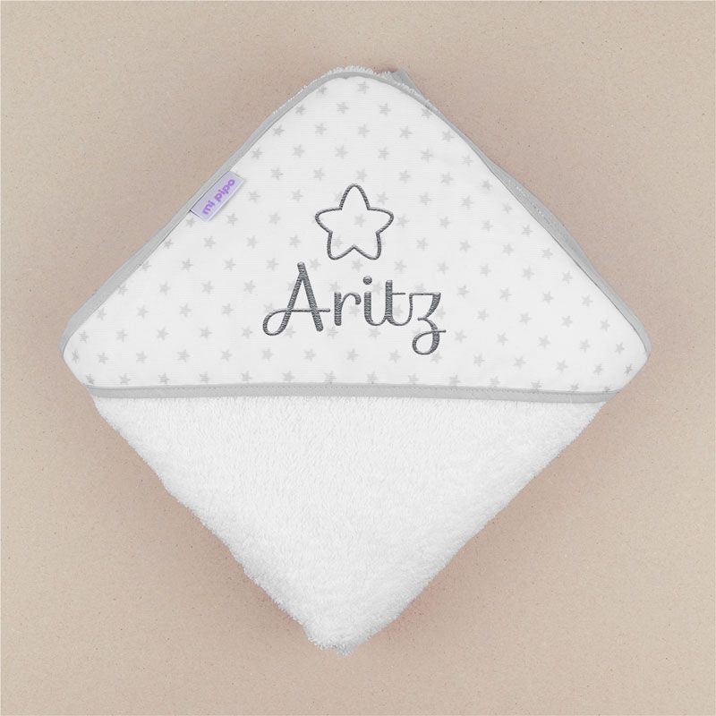 Capa de baño Personalizada - Nombre y dibujo bordado (varios modelos)