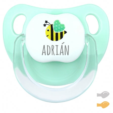 Chupete Baby Abeja Mint Personalizado