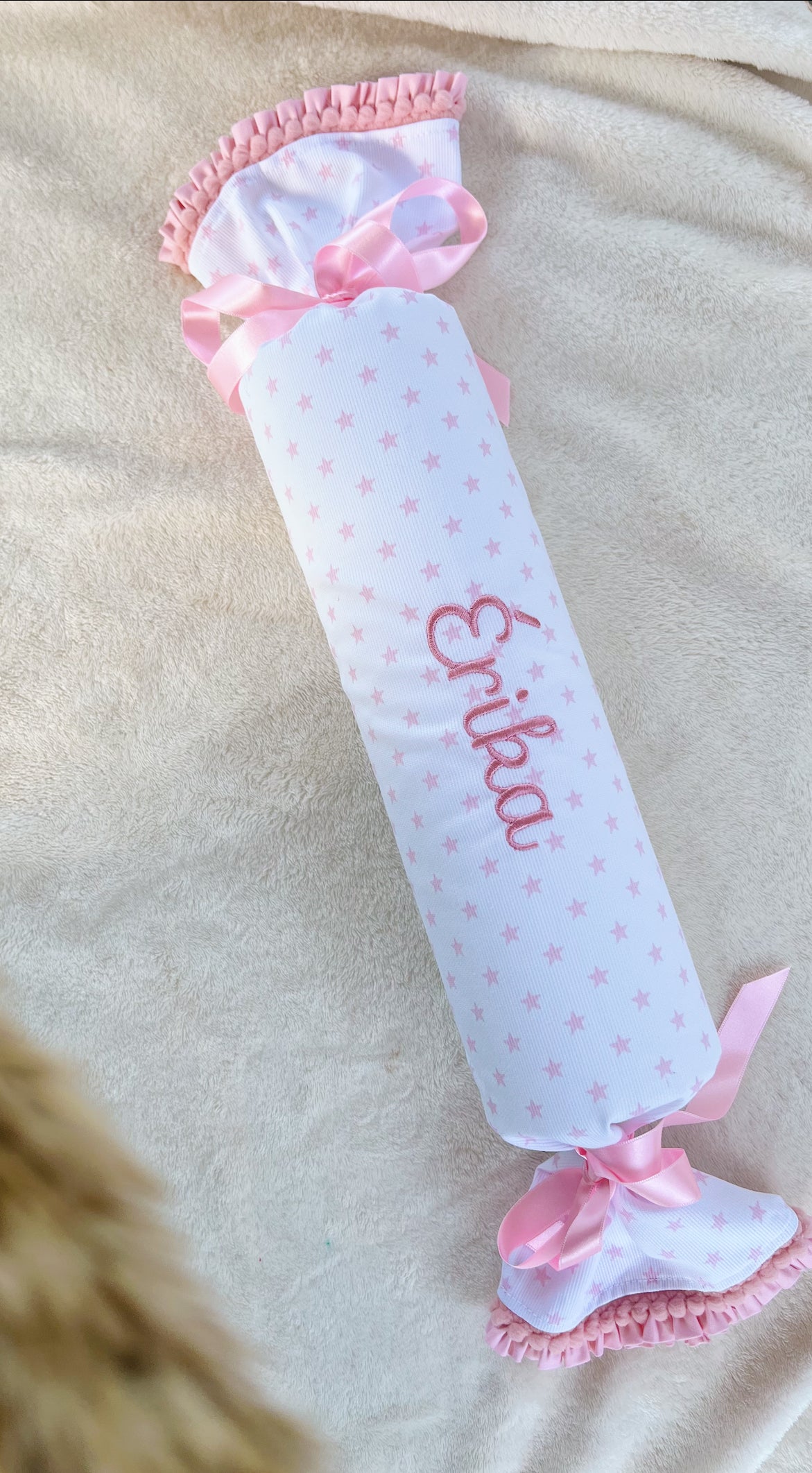 Cojín Antivuelco Caramelo Rosa