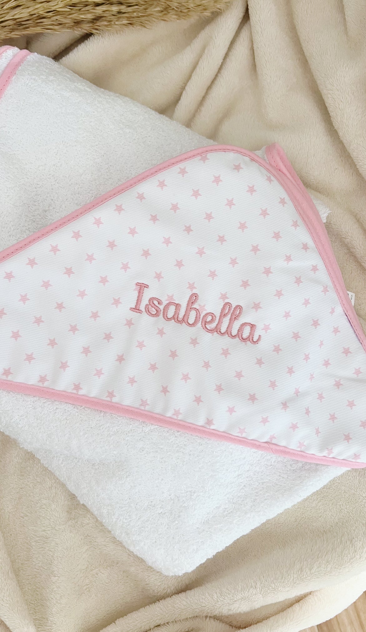 Capa de baño Personalizada - Nombre bordado (varios modelos)